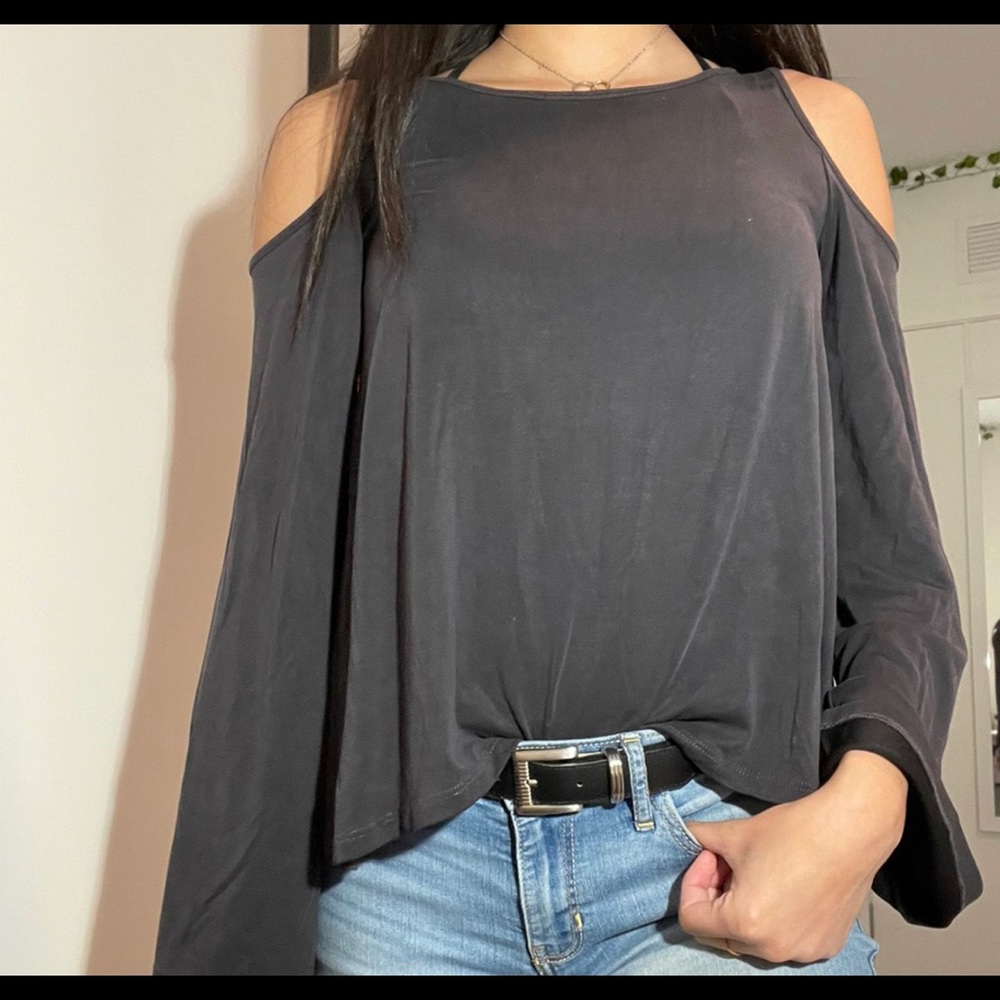 Hollister Long Sleeve with Shoulder Cut Outs